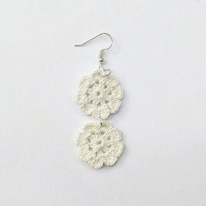 Dove Tranquil Hand Crochet Earring | Verified Sustainable by Brown Living™