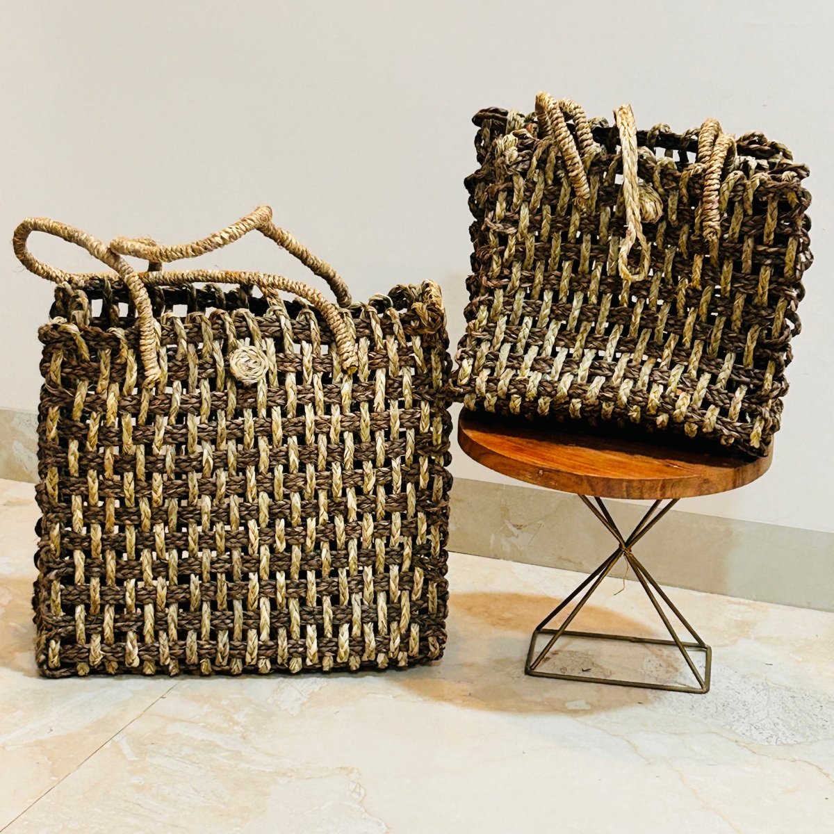 Dream Dori Tote Bag– Handcrafted Storage with Rustic Touch | Verified Sustainable by Brown Living™