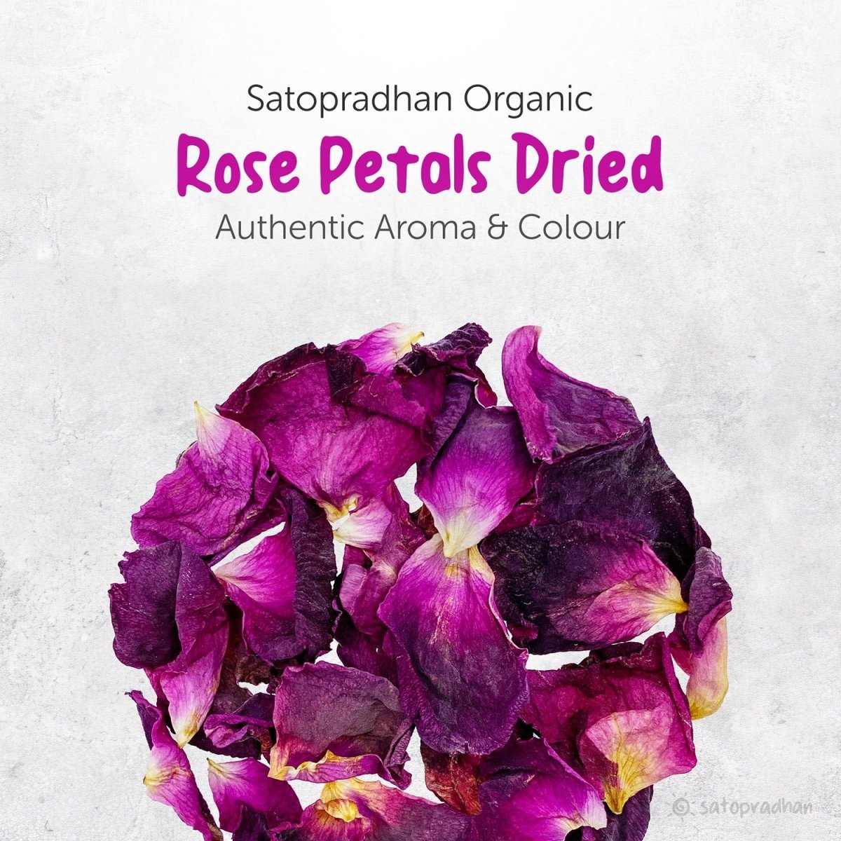 Dried Rose Petals 50g - Organic, Edible & Natural | Verified Sustainable by Brown Living™