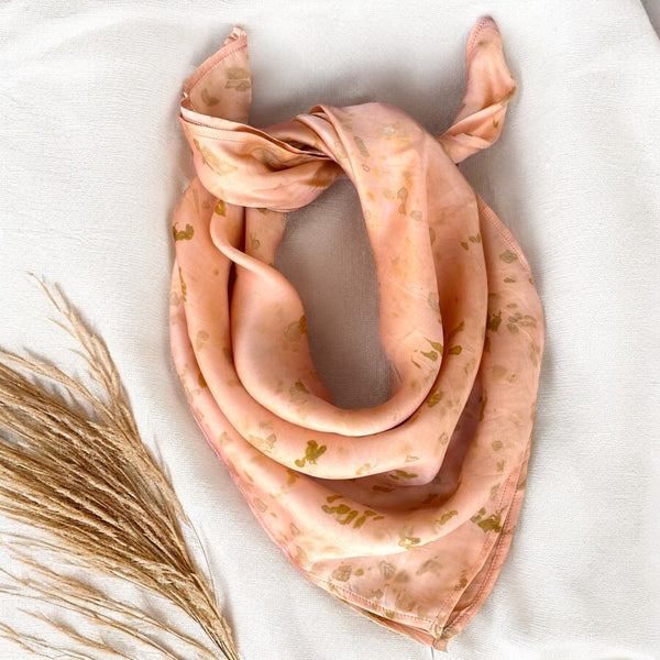 Earth & Petal Peach bandana | Verified Sustainable by Brown Living™