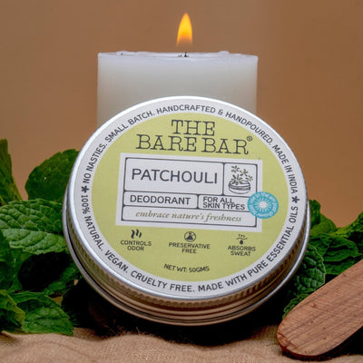 Earthy Patchouli Deodorant with Herbal Essence – Deodorant on Brown Living™. SKU: 8904448007718. Img 8.