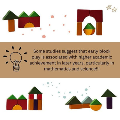 Earthy Rhythm - Multicolored Geo Blocks – Sets & Stacking Toys on Brown Living™. SKU: STGB - 01. Img 4.