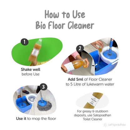 Eco Floor Cleaner 1.9L - Herbal, Non - Toxic, Pet - Friendly | Verified Sustainable by Brown Living™