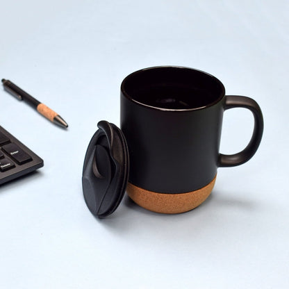 Eco - Friendly Cork Office Set – Made of Ceramic & Cork | Verified Sustainable by Brown Living™