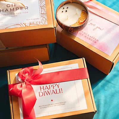 Eco - Friendly Diwali Gifts Set | Diwali Gift Hampers – Gift Giving on Brown Living™. SKU: TGADWLIHMPR. Img 4.