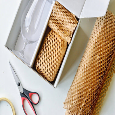 Eco - friendly Honeycomb Paper Bubble Wrap | 10M X 15" – Packing Materials on Brown Living™. SKU: Hexcush10x15 - P1BR. Img 7.