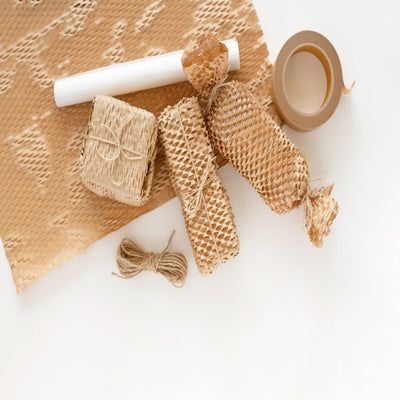 Eco - friendly Honeycomb Paper Bubble Wrap | 10M X 15" – Packing Materials on Brown Living™. SKU: Hexcush10x15 - P1BR. Img 6.