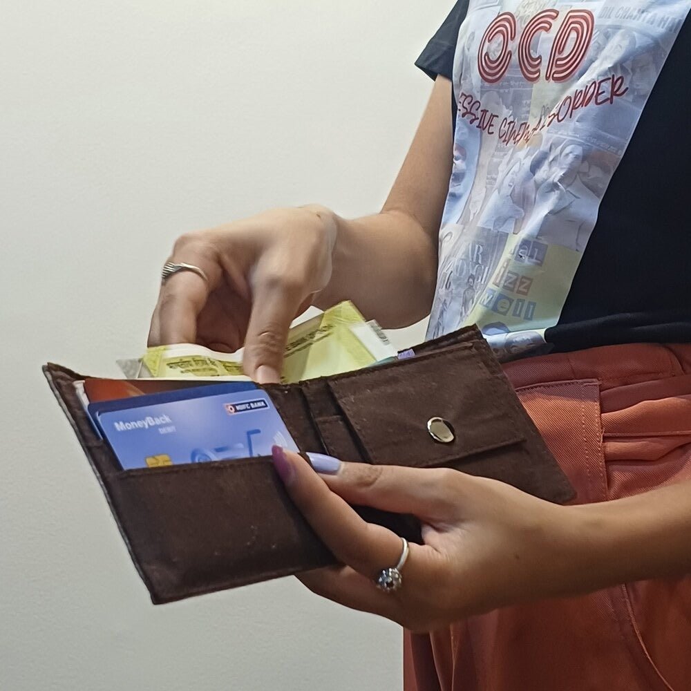 Eco - Friendly Nilgiri Fabric Wallet | Lightweight & Unisex | Verified Sustainable by Brown Living™