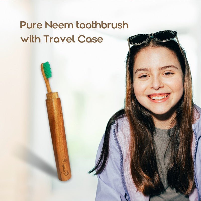 Eco Friendly Travel Case with Neem Toothbrush | Verified Sustainable by Brown Living™