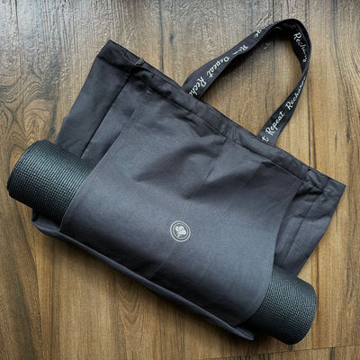 Eco - Friendly Yoga Tote Bag for Daily Practice – Tote Bag on Brown Living™. SKU: YOGA005(GR). Img 4.