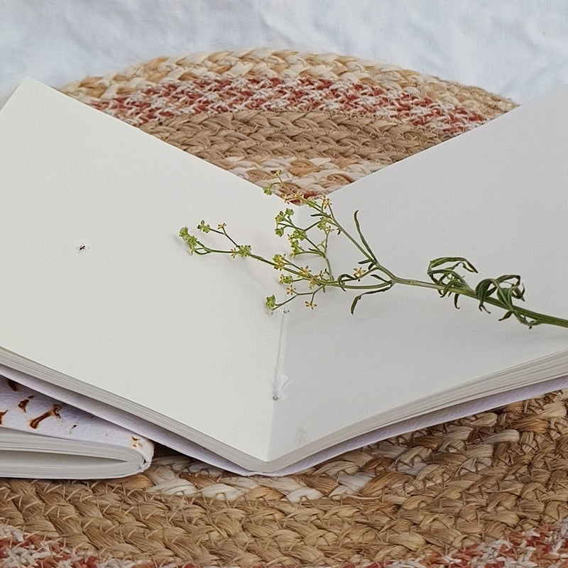 Eco - printed Handmade Journal - Wild Fire | Verified Sustainable by Brown Living™