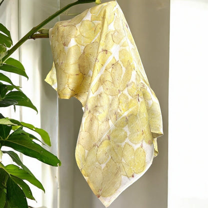 Ecoprinted Bandana - Blooming green | Verified Sustainable by Brown Living™