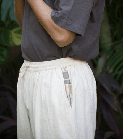 Ecru 100% Organic Cotton Pants | Verified Sustainable by Brown Living™