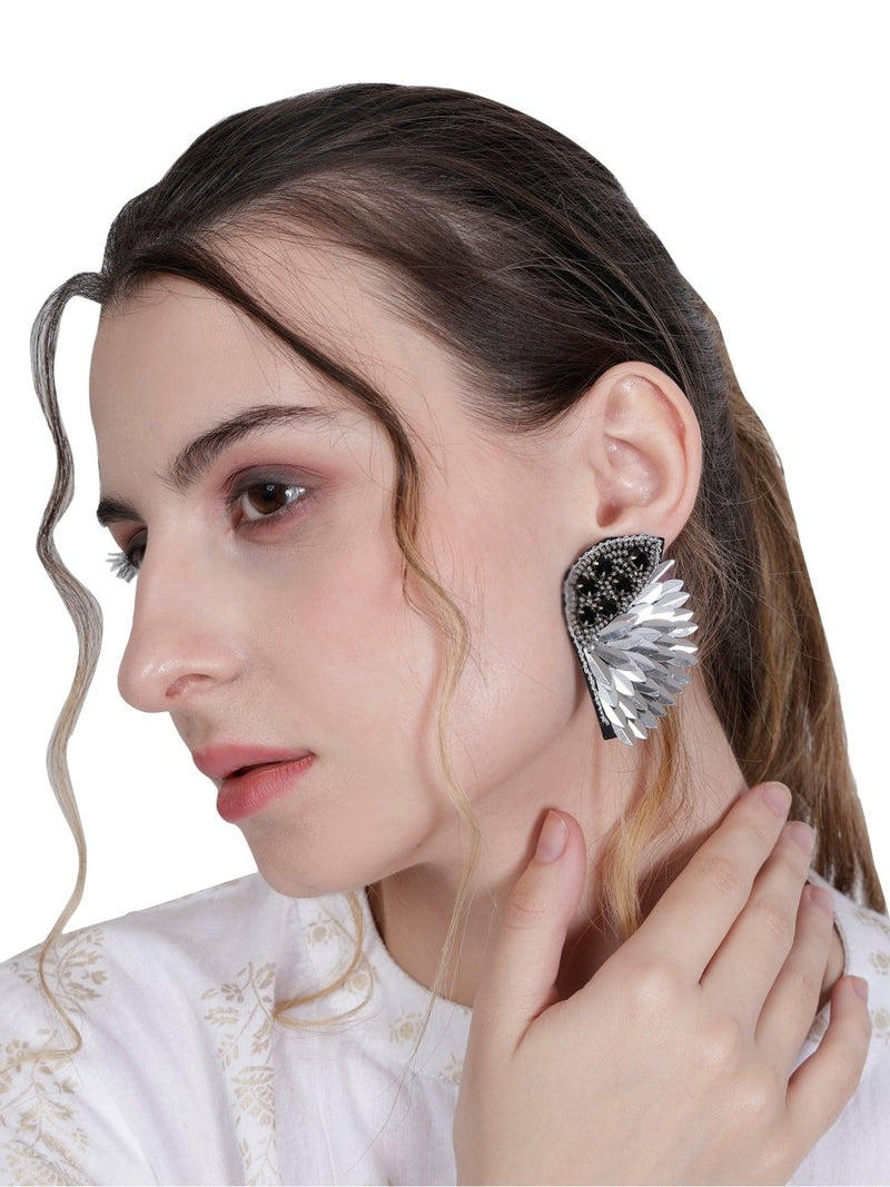 Elegant Angel Wing Earrings | Verified Sustainable by Brown Living™