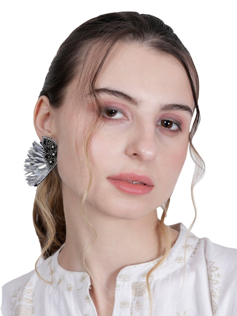 Elegant Angel Wing Earrings | Verified Sustainable by Brown Living™