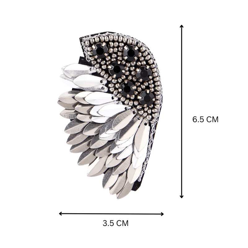 Elegant Angel Wing Earrings | Verified Sustainable by Brown Living™