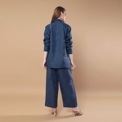 Ember | Hemp Co - ord Set | Midnight Blue | Verified Sustainable by Brown Living™