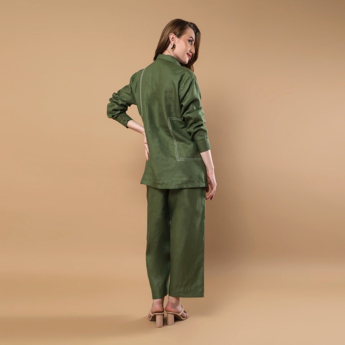 Ember | Hemp Co - ord Set | Olive Green | Verified Sustainable by Brown Living™