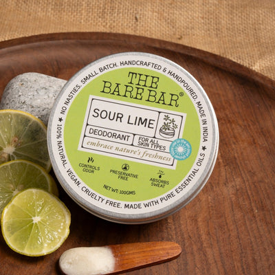 Energizing Sour Lime Deodorant for Citrus Lovers – Deodorant by The Bare Bar available on Brown Living™. 100gm . SKU: 8904448008166. Img 11.