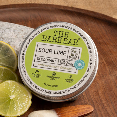 Energizing Sour Lime Deodorant for Citrus Lovers – Deodorant by The Bare Bar available on Brown Living™. 50gm . SKU: 8904448006780. Img 9.