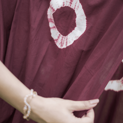Espresso Cotton Tye & Dye Saree – Womens Saree by October available on Brown Living™. . SKU: SR - CT/PP004 - BNWT. Img 4.