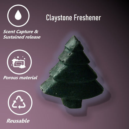 Evergreen Tree Deep Blue Claystone Aroma Diffuser - Cinnamon Vanilla | Verified Sustainable by Brown Living™