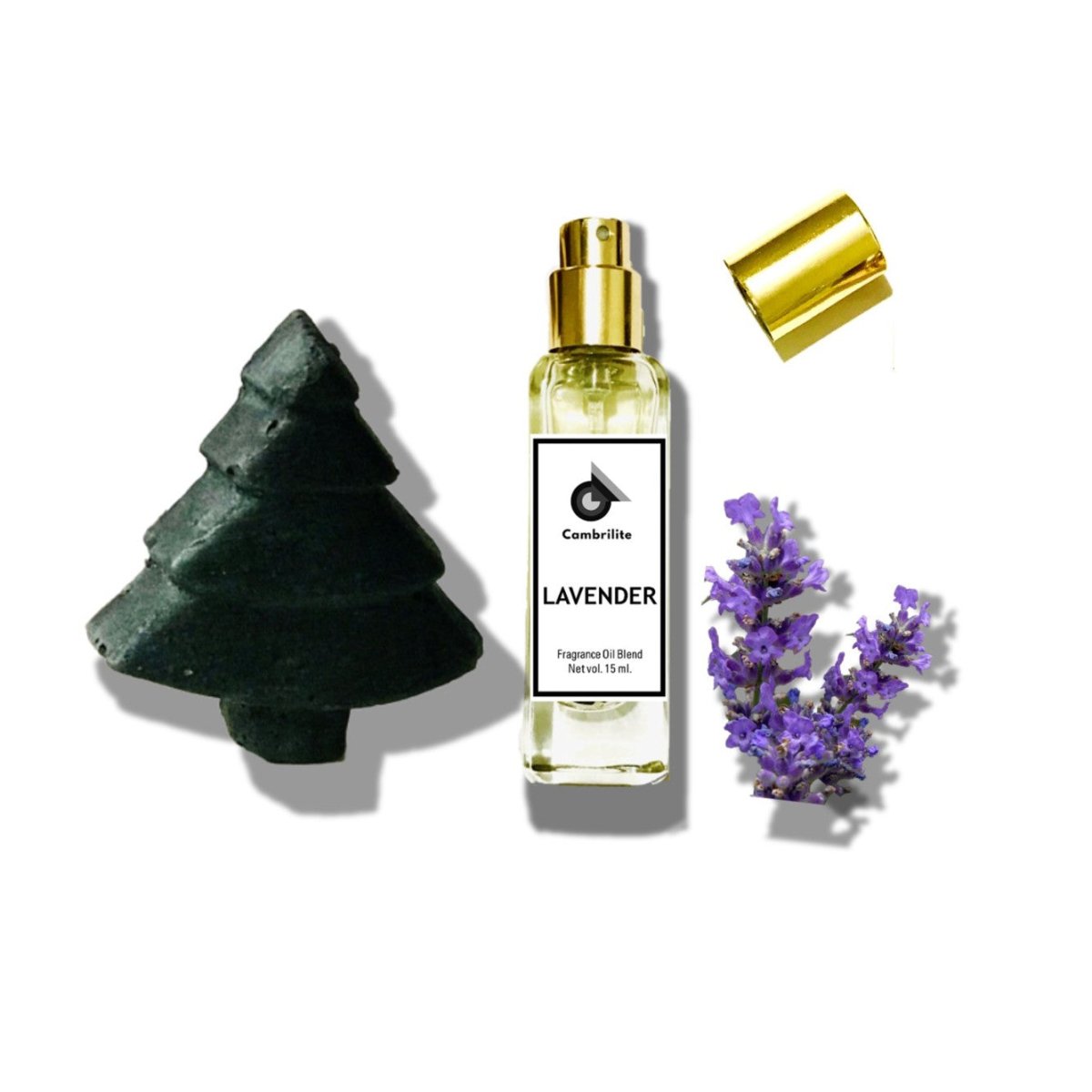Evergreen Tree Deep Blue Claystone Aroma Diffuser - Lavender | Verified Sustainable by Brown Living™