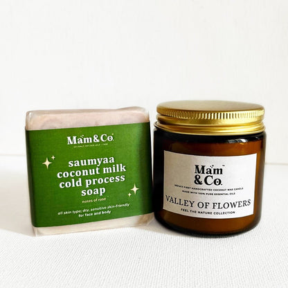 Feel Floral Gift Bundle - Soap + Eco Friendly Candle | Verified Sustainable by Brown Living™