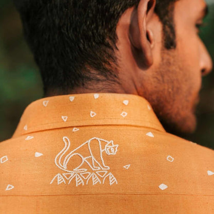 Ferocity Eco - Friendly Hand Embroidered Shirt | Verified Sustainable by Brown Living™