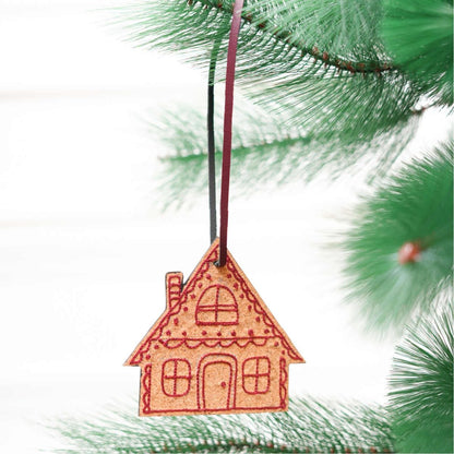 Festive Decor Handcrafted Christmas House (Gingerbread) – Decor & Artefacts on Brown Living™. SKU: XMGH1007. Img 1.
