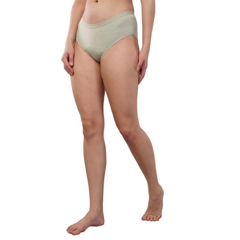 Fig Green Cotton Discharge Underwear (Hipster) | Verified Sustainable by Brown Living™