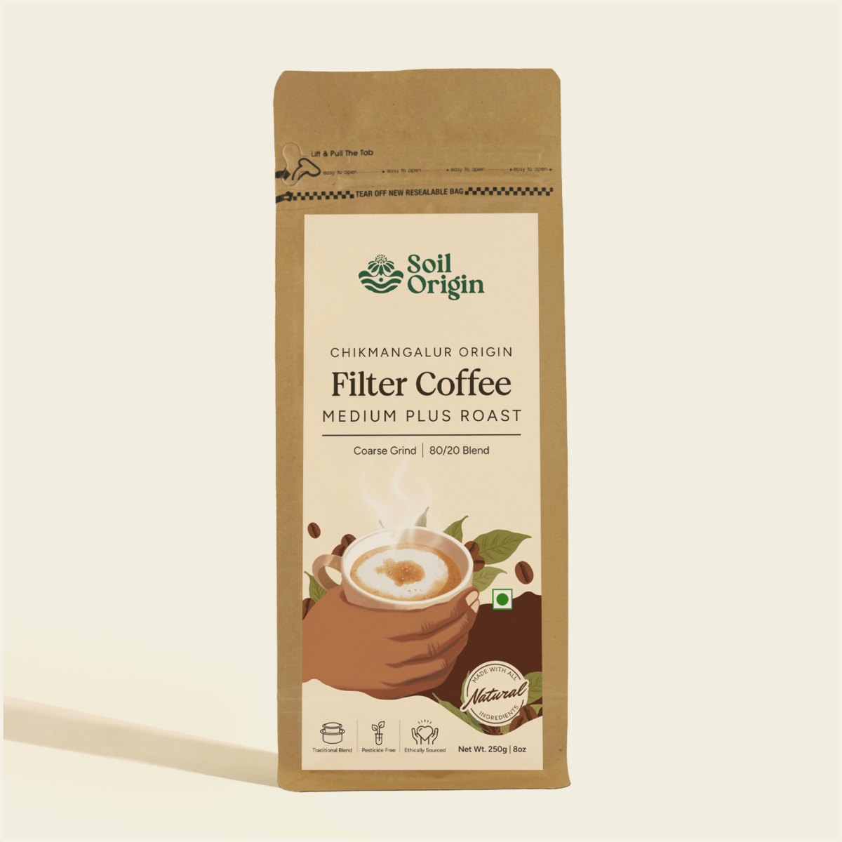 Filter Coffee | Chikmagalur Origin | 80/20 Blend | Verified Sustainable by Brown Living™