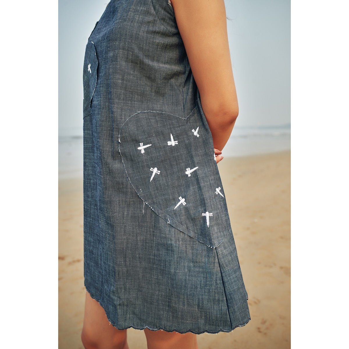 Firefly Denim Dress – Sleek & Stylish Casual Wear | Verified Sustainable by Brown Living™