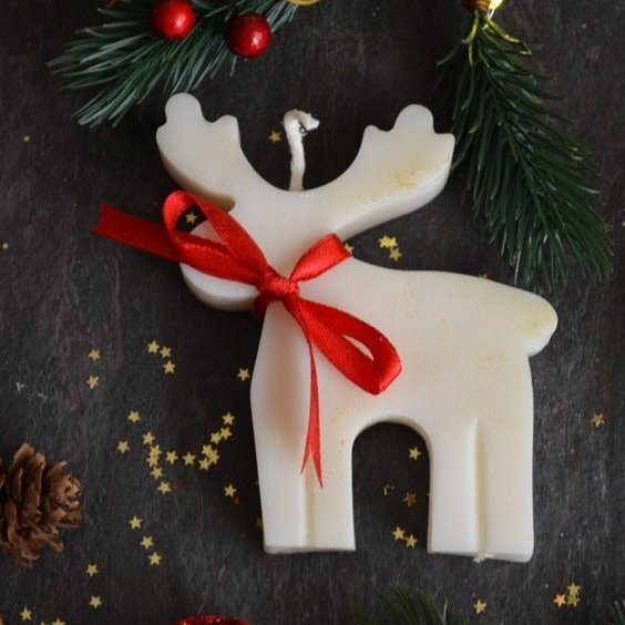 Flat Reindeer Candles | Verified Sustainable by Brown Living™