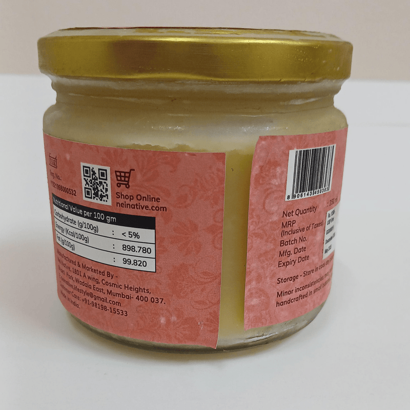 Flavored A2 Ghee with Garlic | Delicious & Nutritious Choice - 250g | Verified Sustainable by Brown Living™