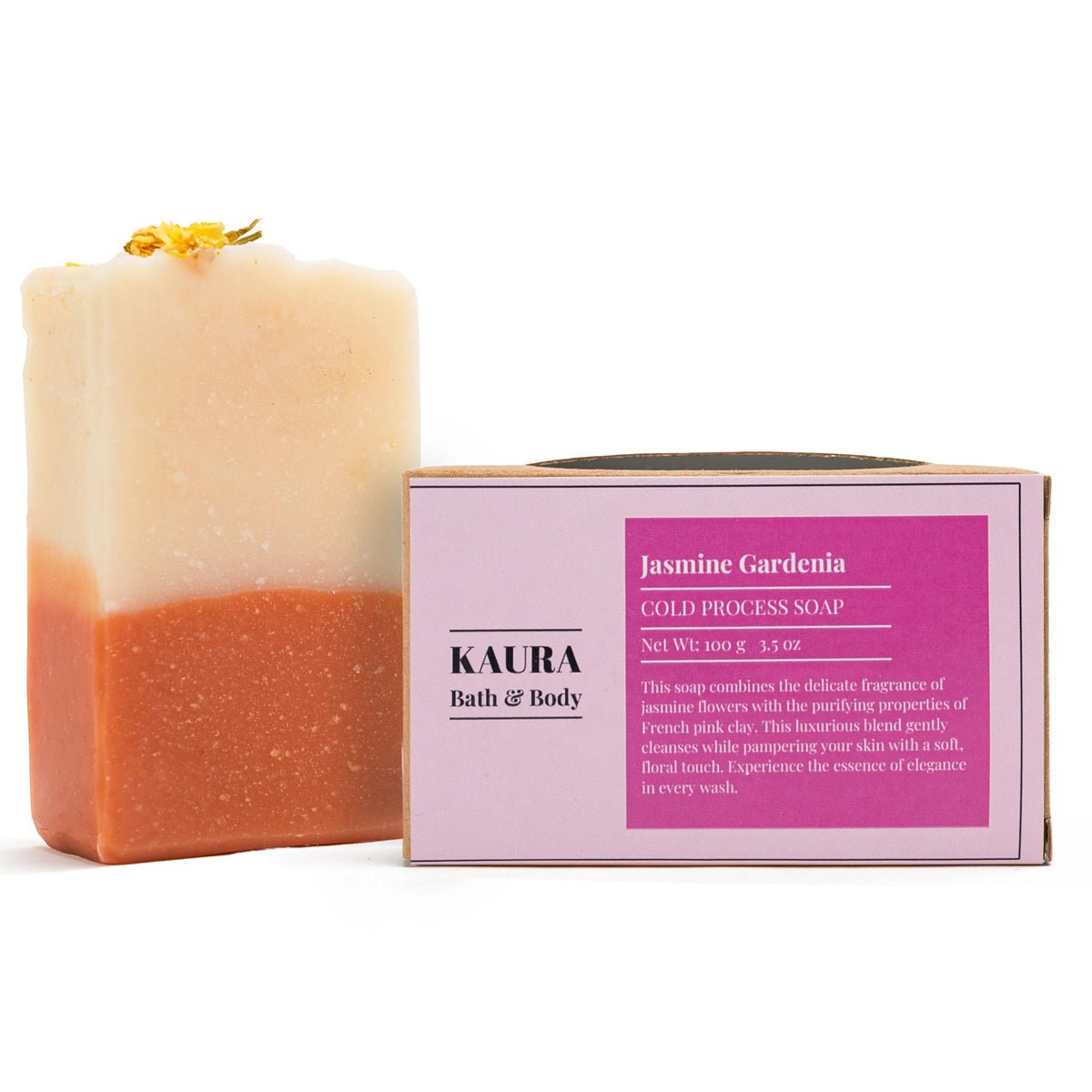 Floral Jasmine & Gardenia Soap Bar for Daily Bath – 100g | Verified Sustainable by Brown Living™