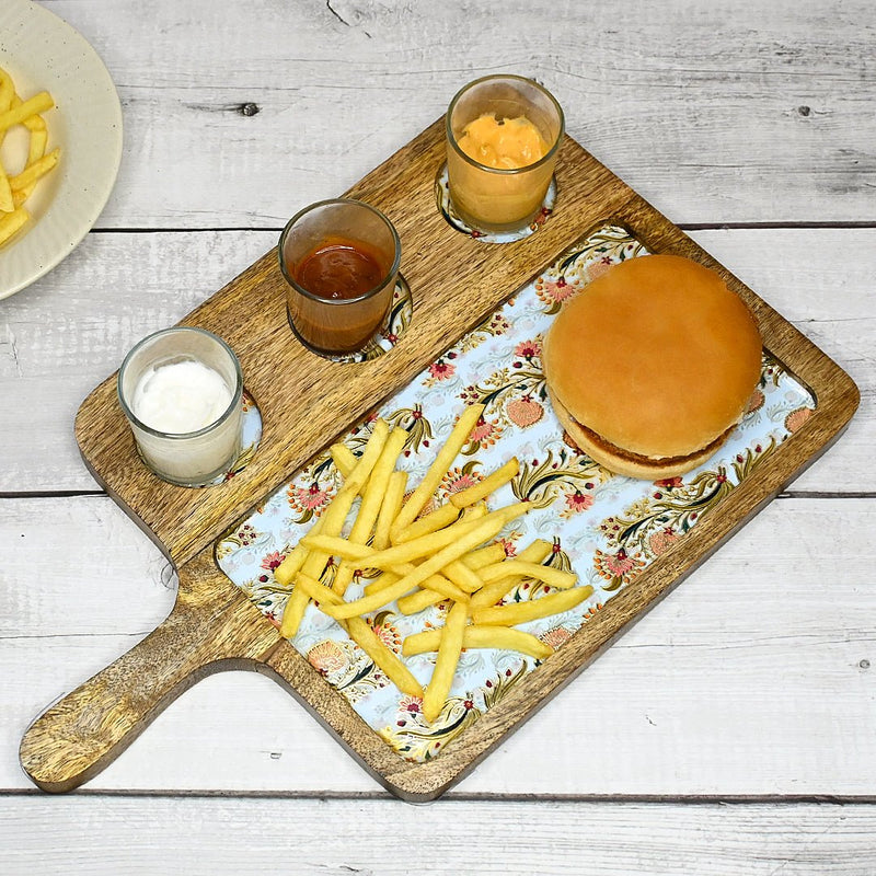 Floral Multicolor Serving Platter | Verified Sustainable by Brown Living™