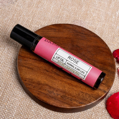 Floral Rose Lip Oil with Natural Glow – Lip Balms on Brown Living™. SKU: 8904448002744. Img 3.