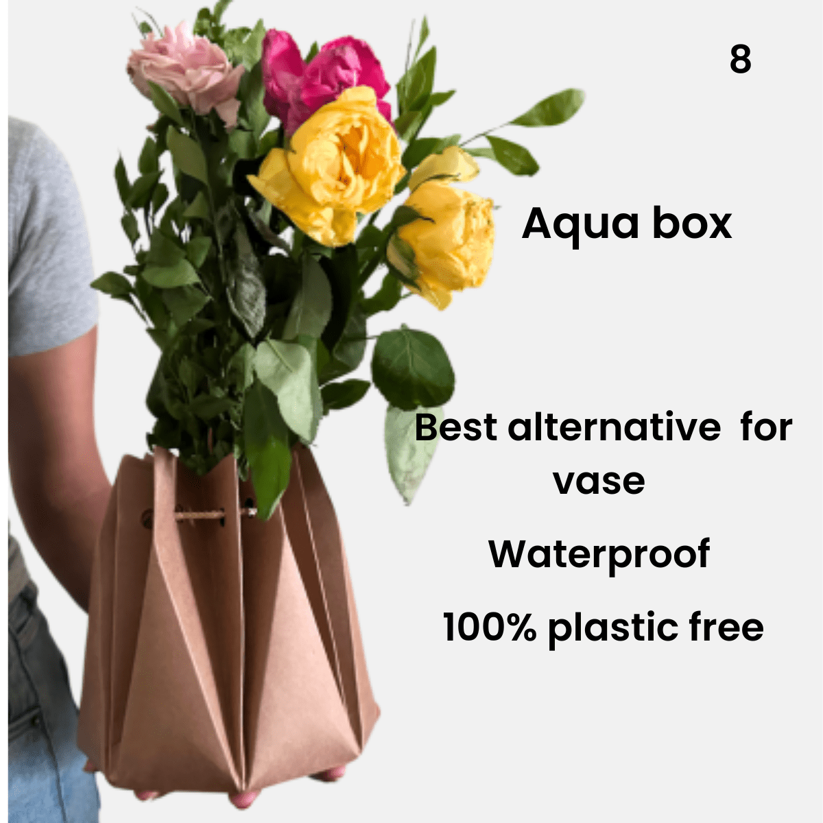 Flower Aqua Boxes / Disposable Flower Vase | Verified Sustainable by Brown Living™