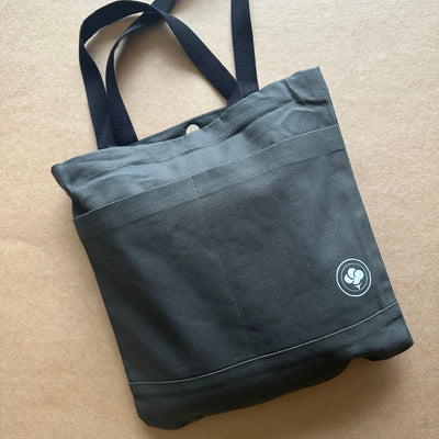 Foldable Cotton Pocket Tote for Daily Use – Tote Bag on Brown Living™. SKU: TPB002(OG). Img 11.