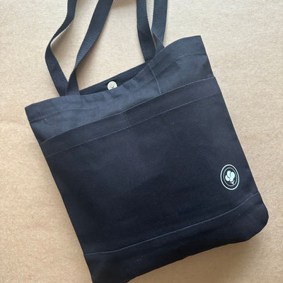 Foldable Cotton Pocket Tote for Daily Use – Tote Bag on Brown Living™. SKU: TPB002(OG). Img 9.