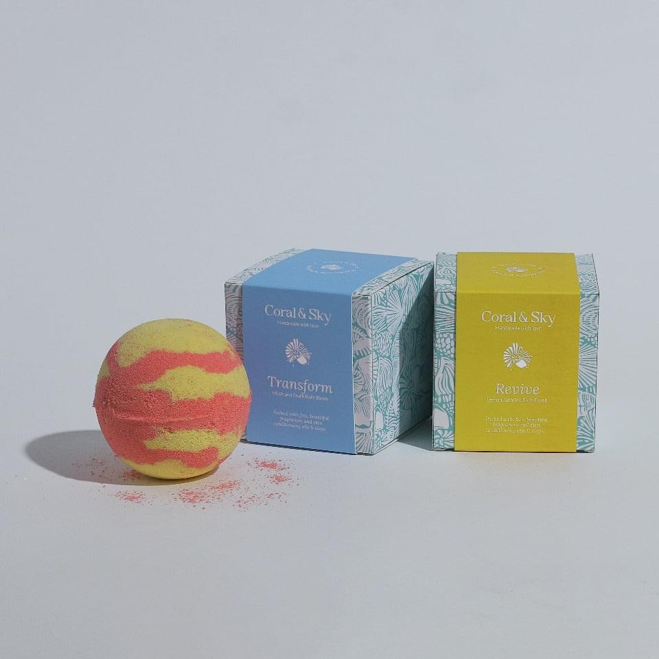 Fresh Lemon Jasmine Bath Bomb | Verified Sustainable by Brown Living™