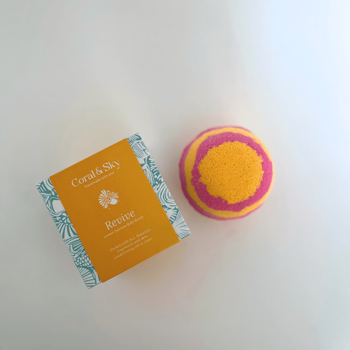 Fresh Lemon Jasmine Bath Bomb | Verified Sustainable by Brown Living™