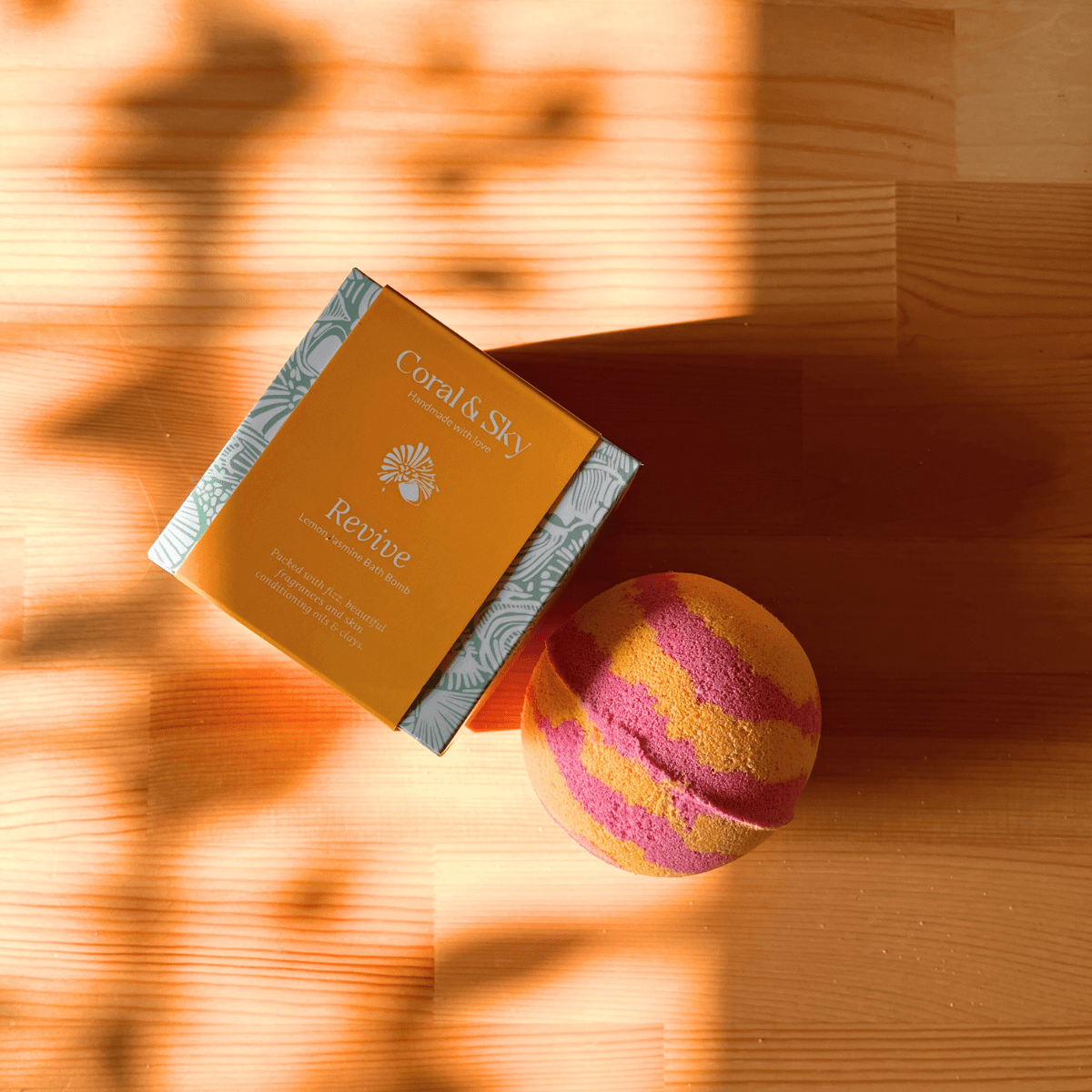 Fresh Lemon Jasmine Bath Bomb | Verified Sustainable by Brown Living™