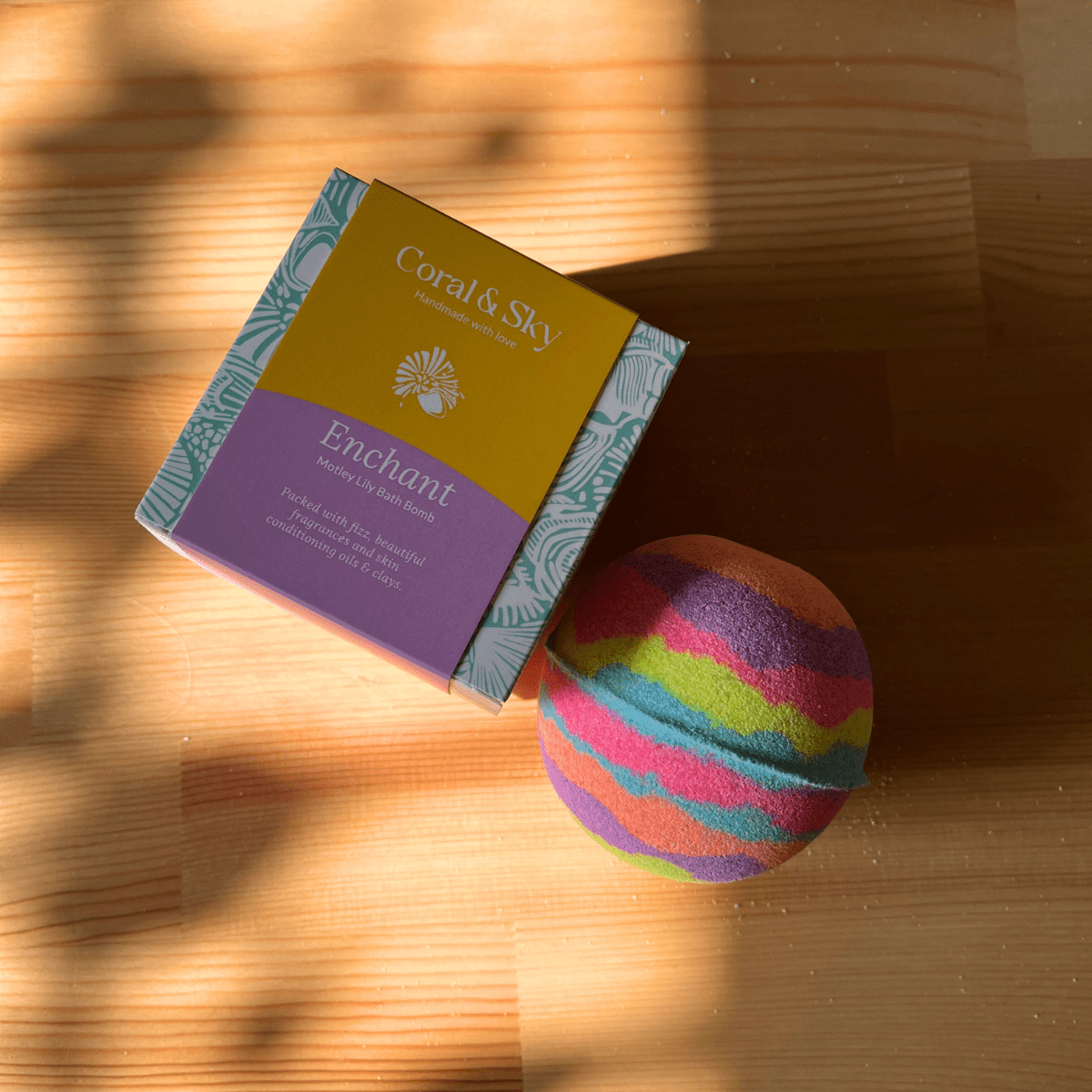 Fresh Lily Fragrance Motley Bath Bomb | Verified Sustainable by Brown Living™