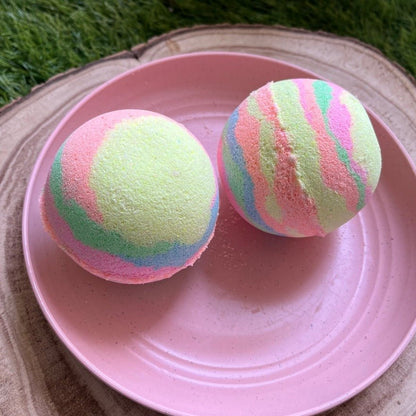 Fresh Lily Fragrance Motley Bath Bomb – Bath Accessories by Coral and Sky available on Brown Living™. Pack of 2 . SKU: C&S35. Img 2.