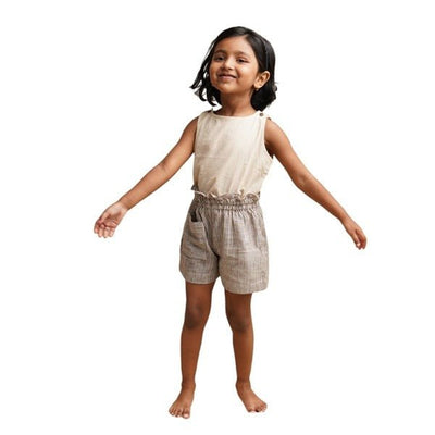 Frilly Fun Crop Top & Shorts Set - Girls – Kids Daywear Sets on Brown Living™. SKU: SCGSA - 01. Img 32.