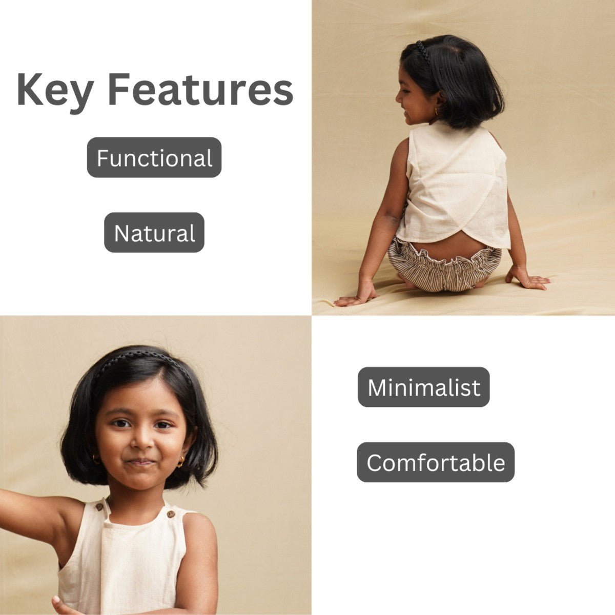 Frilly Fun Top - Pure Khadi Top for Girls | Verified Sustainable by Brown Living™