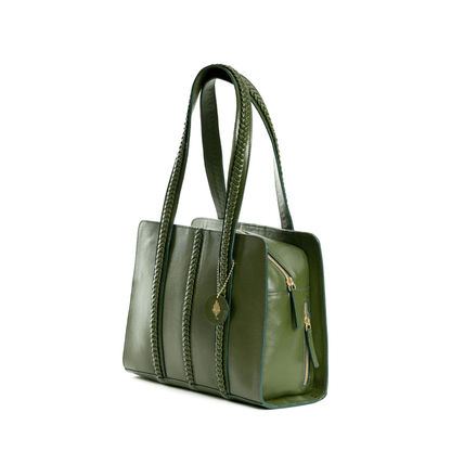 Gaia (Green) | Women's bag made with Cactus Leather | Verified Sustainable by Brown Living™