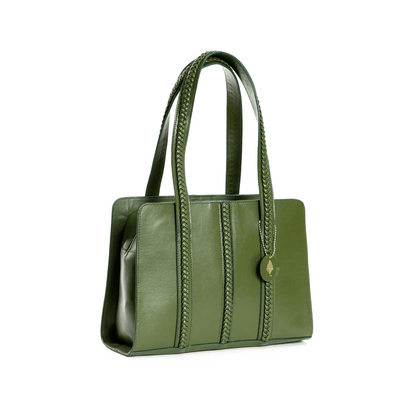 Gaia (Green) | Women's bag made with Cactus Leather | Verified Sustainable by Brown Living™